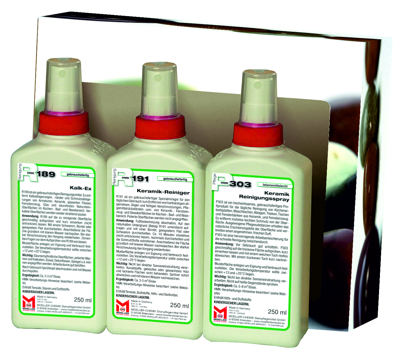 Primero M585 Keramik-Reinigung SET 3 x 250 ml, für Innen - Sonderpreis Primero M585 Keramik-Reinigung SET 3 x 250 ml, für Innen - Sonderpreis