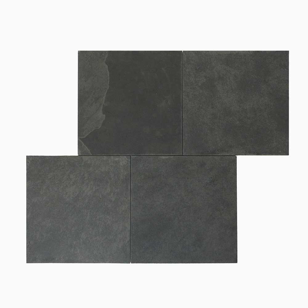 Primero LavaNero - Bodenplatten für Innen, Oberfläche spaltrau, Unterseite kalibriert - anthrazit - 60x30x1cm - 0,9 qm = 5 Stück