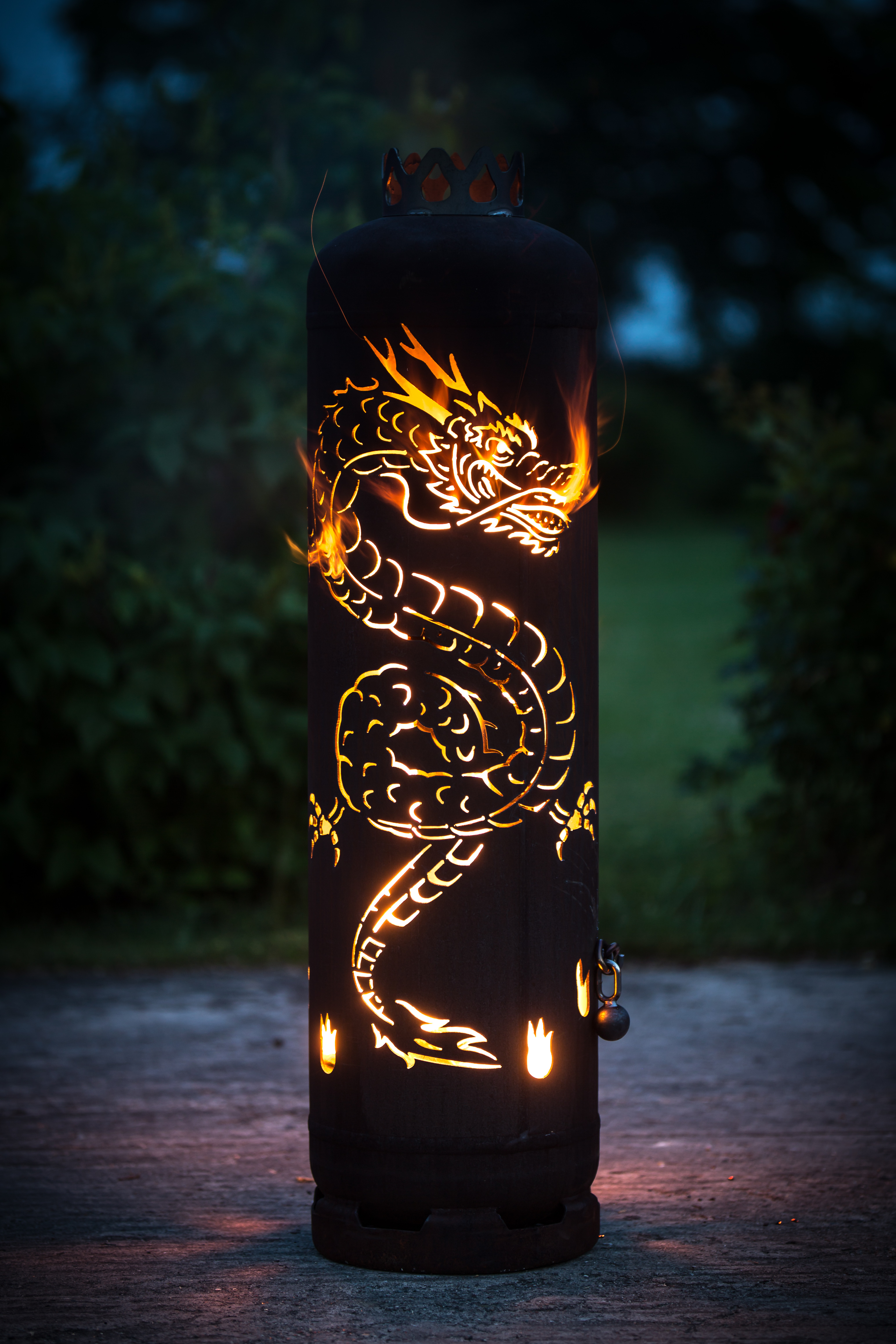 Feuerstelle China-Drache