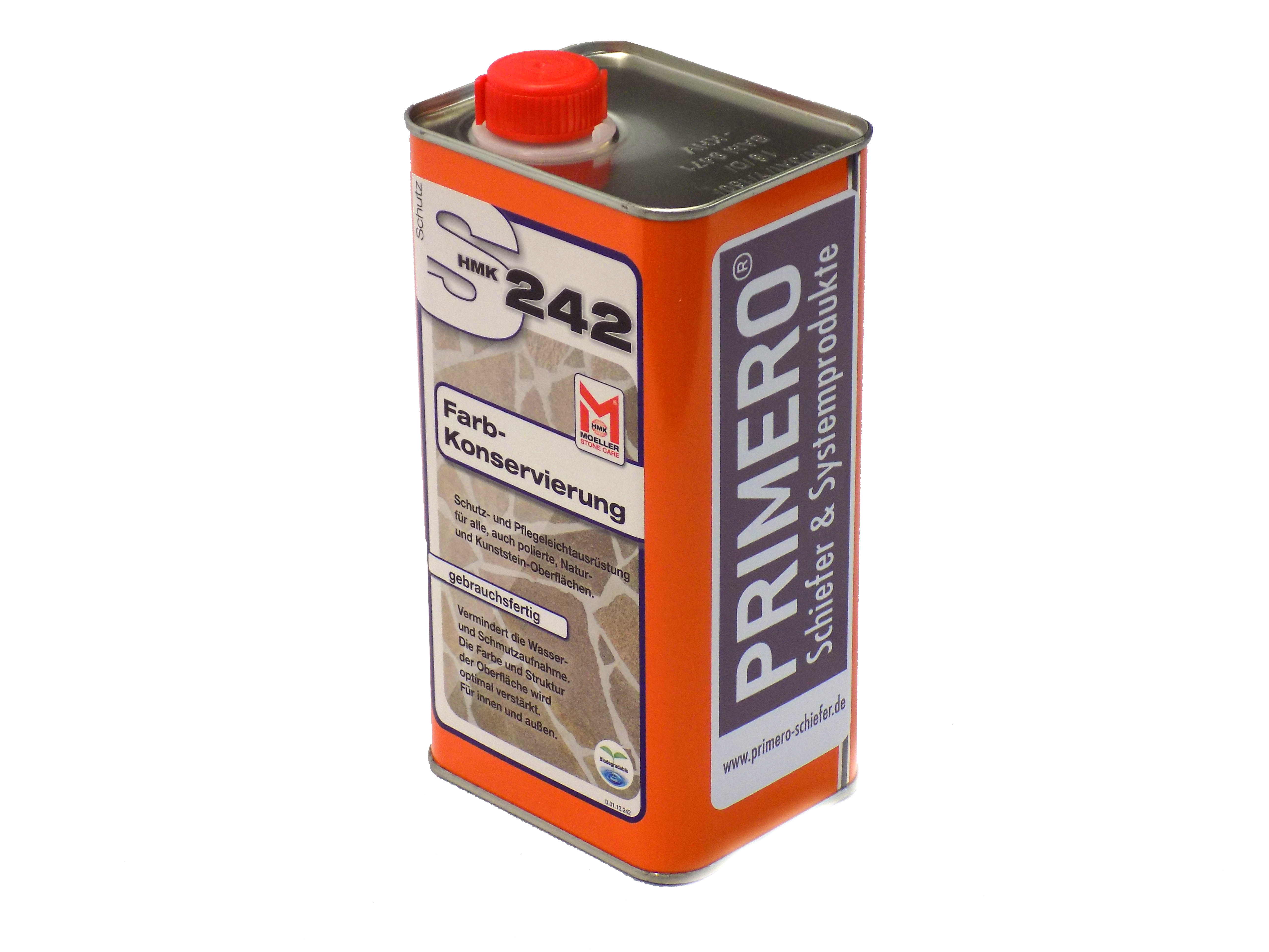 Primero S242 Farbkonservierung 1 l, für den Innen- und Außenbereich Primero S242 Farbkonservierung 1 l, für den Innen- und Außenbereich